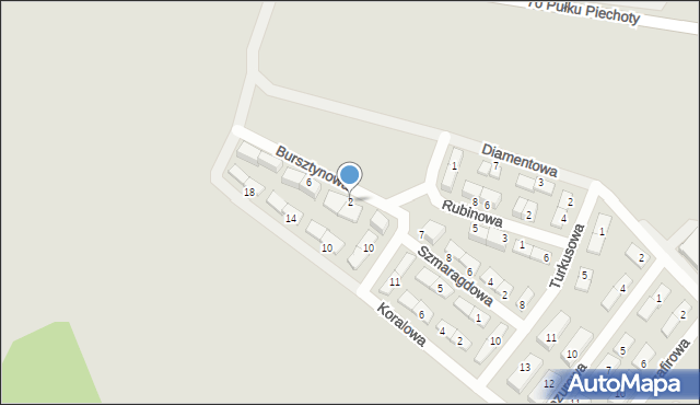 Pleszew, Bursztynowa, 2, mapa Pleszew