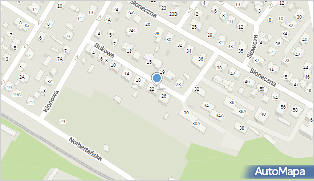 Płock, Bukowa, 24, mapa Płock