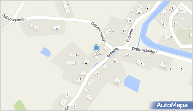 Podgórzyn, Bujwida Odona, 12, mapa Podgórzyn