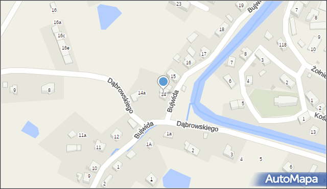 Podgórzyn, Bujwida Odona, 14, mapa Podgórzyn