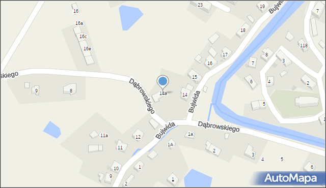 Podgórzyn, Bujwida Odona, 14a, mapa Podgórzyn