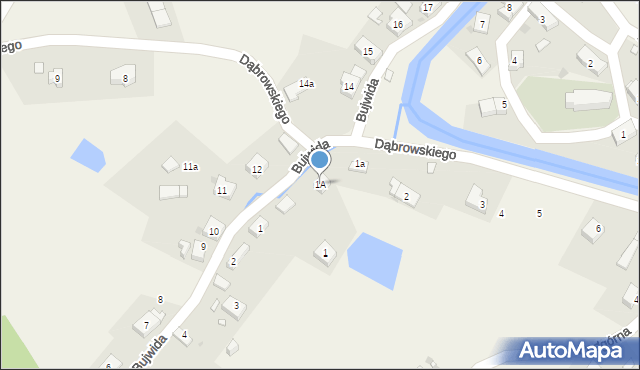 Podgórzyn, Bujwida Odona, 1A, mapa Podgórzyn