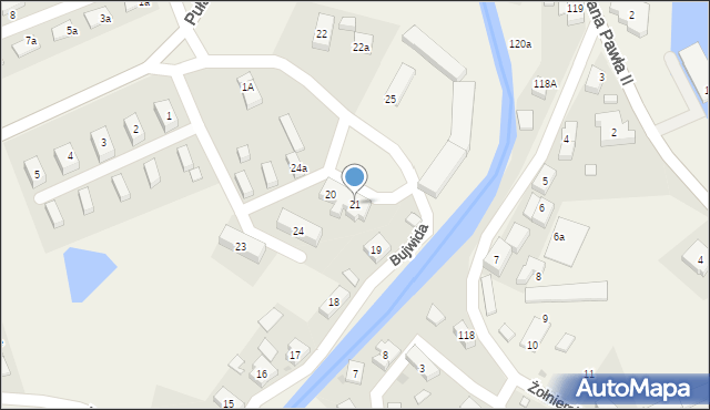 Podgórzyn, Bujwida Odona, 21, mapa Podgórzyn