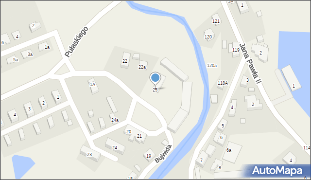 Podgórzyn, Bujwida Odona, 25, mapa Podgórzyn