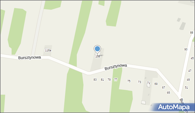 Poręba Spytkowska, Bursztynowa, 108, mapa Poręba Spytkowska