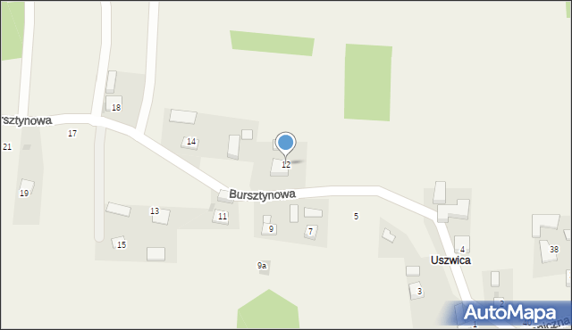 Poręba Spytkowska, Bursztynowa, 12, mapa Poręba Spytkowska