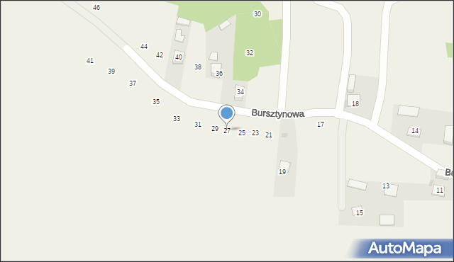 Poręba Spytkowska, Bursztynowa, 27, mapa Poręba Spytkowska