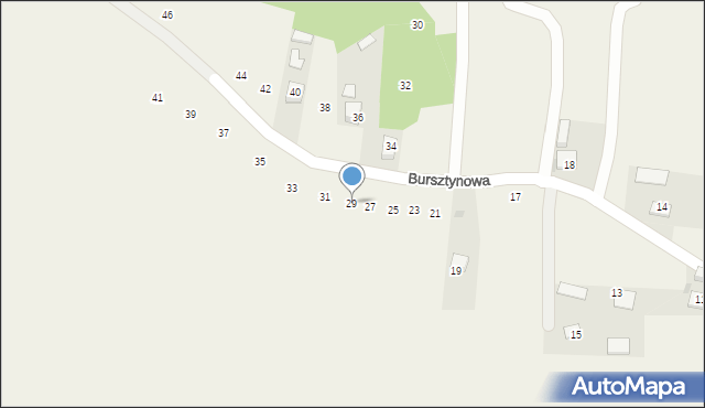 Poręba Spytkowska, Bursztynowa, 29, mapa Poręba Spytkowska