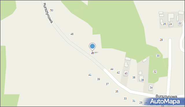 Poręba Spytkowska, Bursztynowa, 46, mapa Poręba Spytkowska