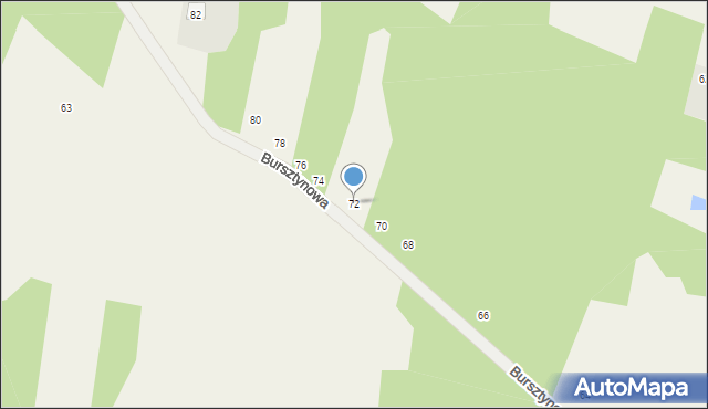 Poręba Spytkowska, Bursztynowa, 72, mapa Poręba Spytkowska