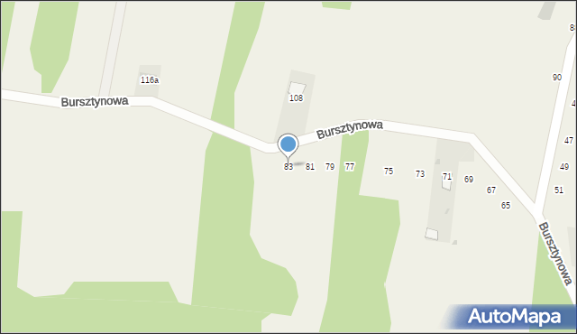 Poręba Spytkowska, Bursztynowa, 83, mapa Poręba Spytkowska