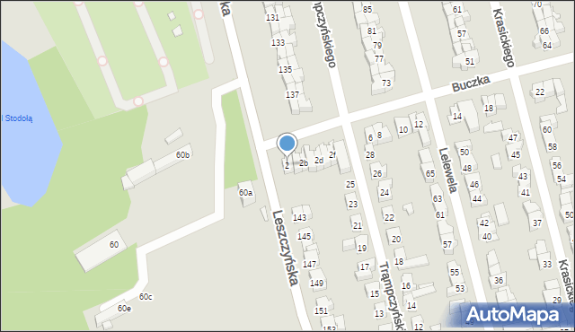 Poznań, Buczka Karola, 2, mapa Poznania