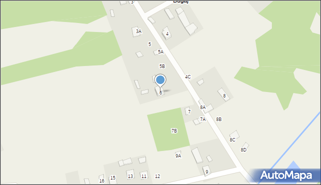 Pradła, Bugaj, 6, mapa Pradła