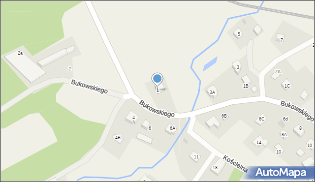 Pręgowo, Bukowskiego Bronisława, prof., 1, mapa Pręgowo