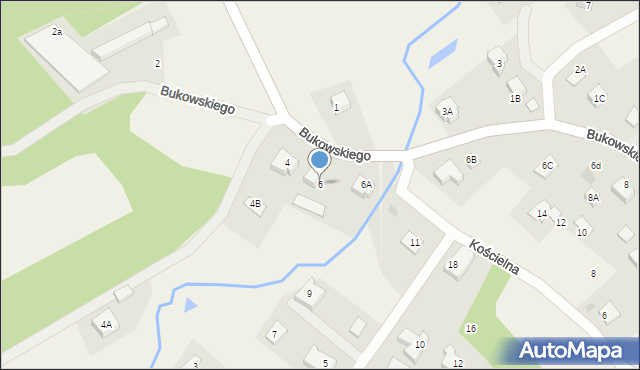 Pręgowo, Bukowskiego Bronisława, prof., 6, mapa Pręgowo