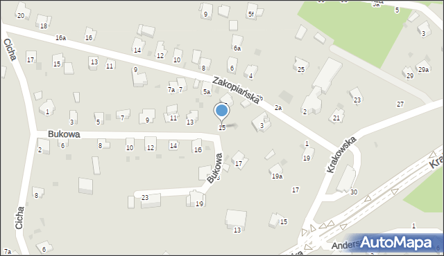 Przemyśl, Bukowa, 15, mapa Przemyśla