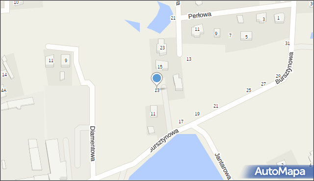 Przodkowo, Bursztynowa, 13, mapa Przodkowo