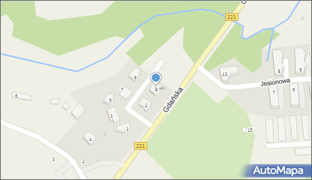 Przywidz, Bukowa, 4, mapa Przywidz