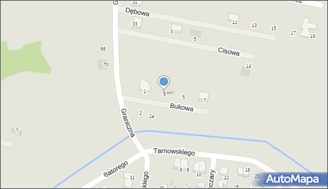 Pułtusk, Bukowa, 3, mapa Pułtusk