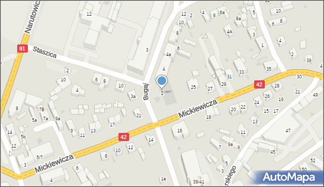 Radomsko, Bugaj, 2, mapa Radomsko