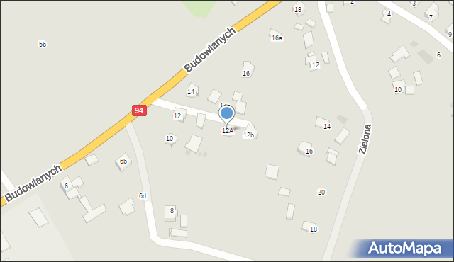 Radymno, Budowlanych, 12A, mapa Radymno