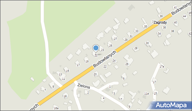 Radymno, Budowlanych, 21, mapa Radymno