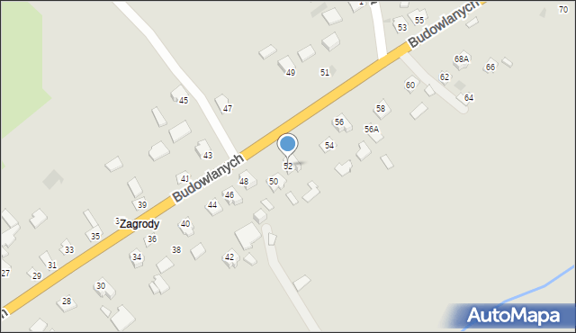 Radymno, Budowlanych, 52, mapa Radymno