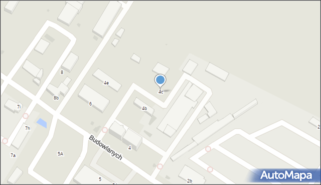 Radzyń Podlaski, Budowlanych, 4c, mapa Radzyń Podlaski