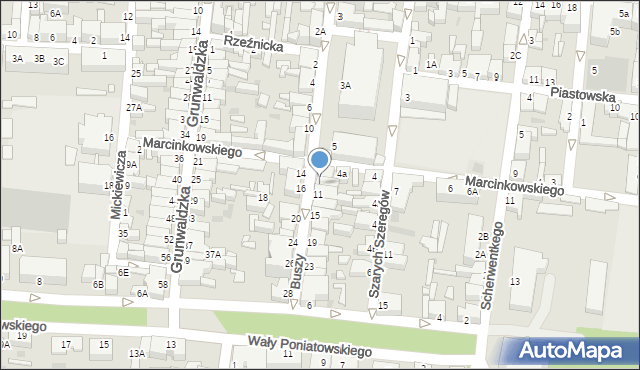 Rawicz, Buszy Ignacego, 9, mapa Rawicz