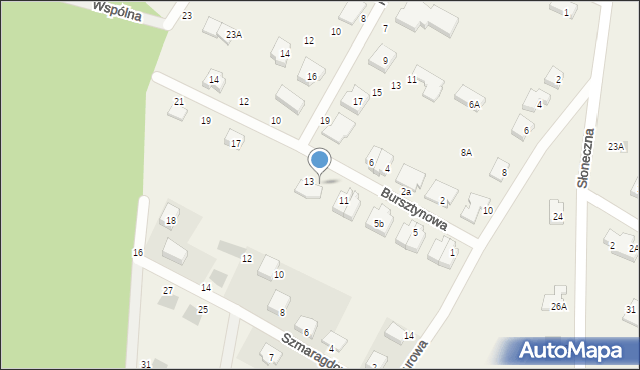 Rębiechowo, Bursztynowa, 15A, mapa Rębiechowo