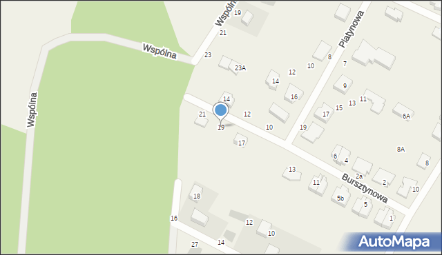 Rębiechowo, Bursztynowa, 19, mapa Rębiechowo