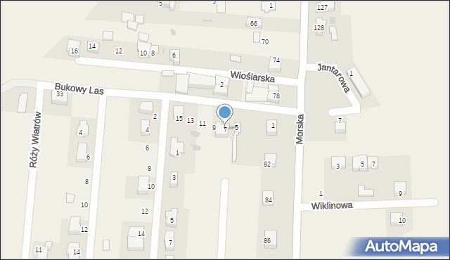Rewa, Bukowy Las, 7, mapa Rewa