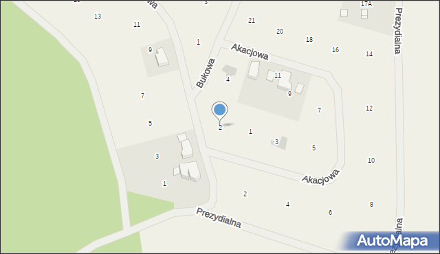 Rogalin, Bukowa, 2, mapa Rogalin