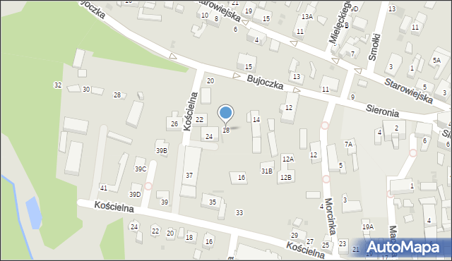 Ruda Śląska, Bujoczka Wiktora, 18, mapa Rudy Śląskiej