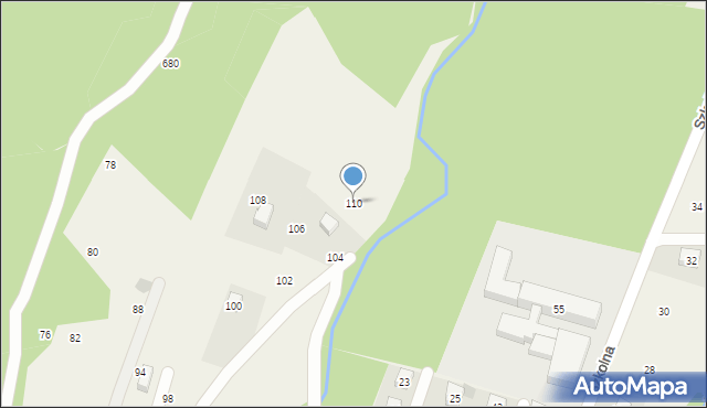 Rudnik, Bukowa, 110, mapa Rudnik
