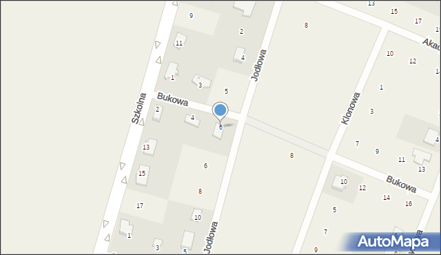 Rudnik, Bukowa, 6, mapa Rudnik