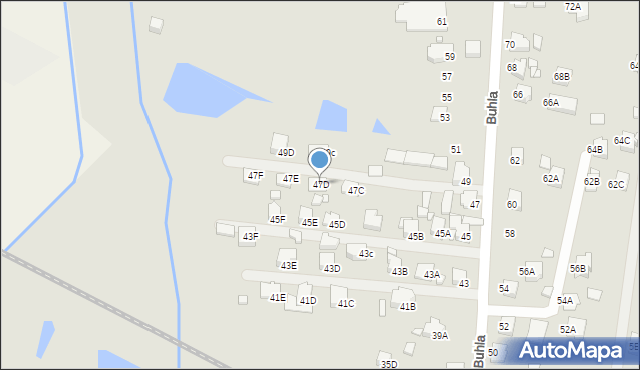 Rybnik, Buhla Maksymiliana, 47D, mapa Rybnika