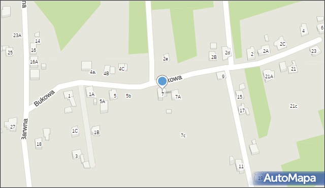 Rydułtowy, Bukowa, 7, mapa Rydułtowy