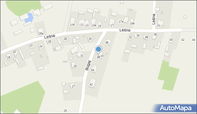 Rzerzęczyce, Bugaj, 46, mapa Rzerzęczyce