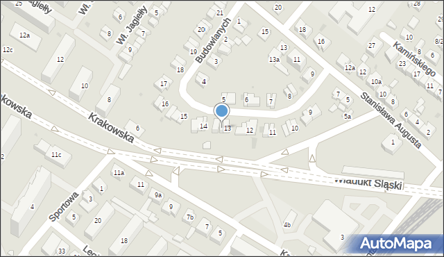 Rzeszów, Budowlanych, 13a, mapa Rzeszów