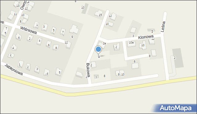 Sadków, Bukowa, 4, mapa Sadków