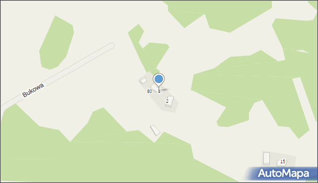 Sanka, Bukowa, 4, mapa Sanka