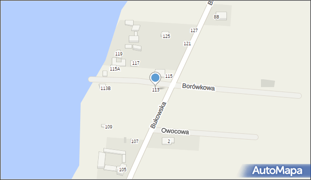 Sapowice, Bukowska, 113, mapa Sapowice