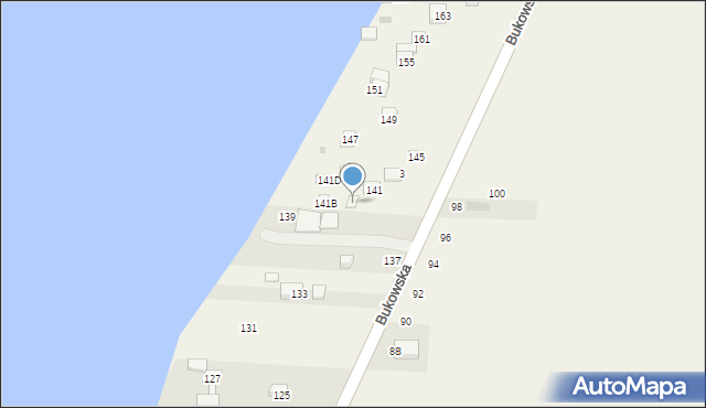 Sapowice, Bukowska, 141A, mapa Sapowice