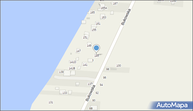 Sapowice, Bukowska, 145, mapa Sapowice