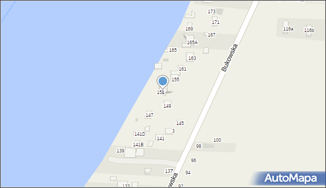 Sapowice, Bukowska, 151B, mapa Sapowice