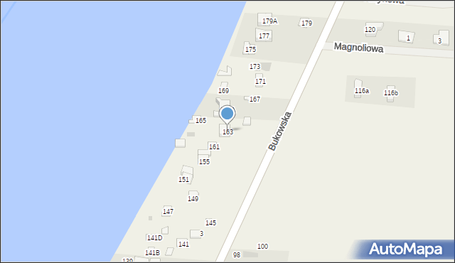 Sapowice, Bukowska, 163, mapa Sapowice