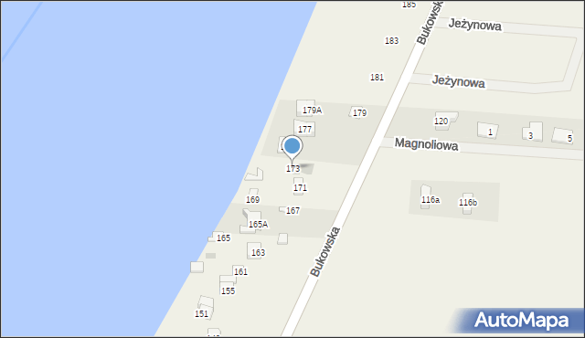 Sapowice, Bukowska, 173, mapa Sapowice