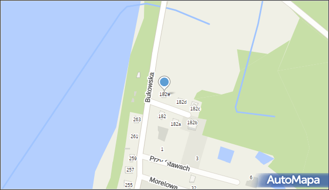 Sapowice, Bukowska, 182e, mapa Sapowice
