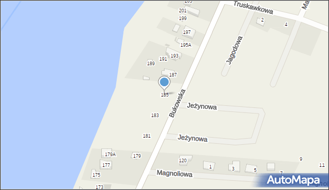 Sapowice, Bukowska, 185, mapa Sapowice